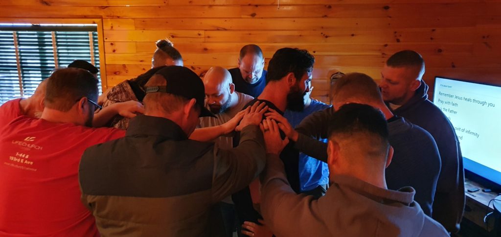 Band of Brothers praying